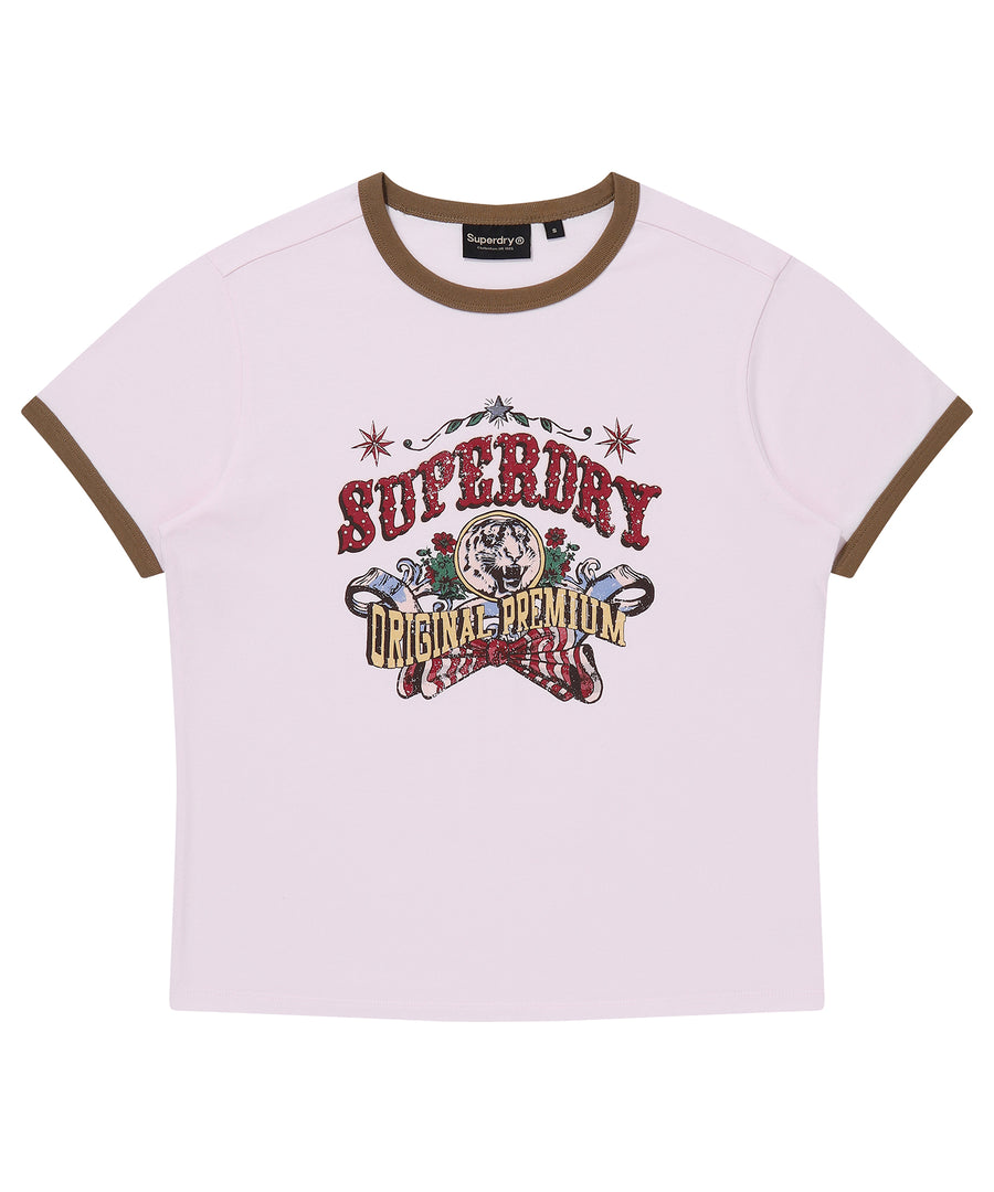 W Carnival Graphic Ringer T-Shirt