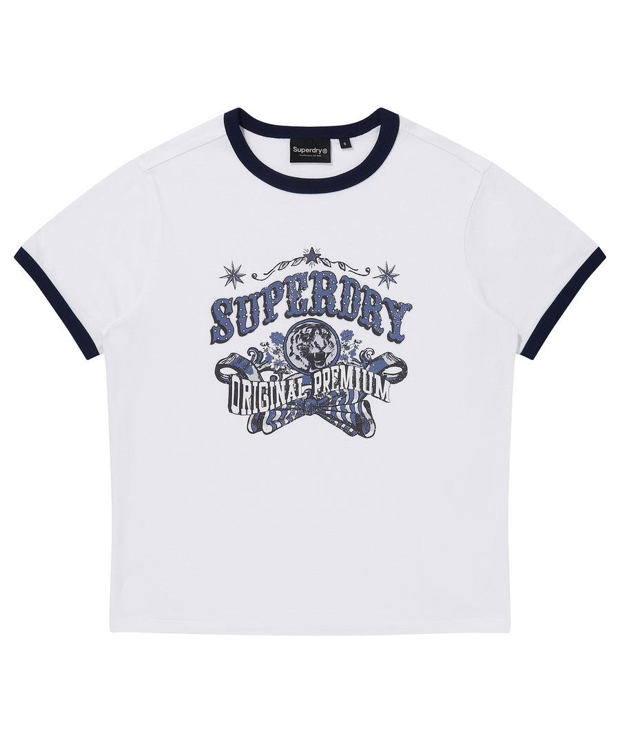 W Carnival Graphic Ringer T-Shirt