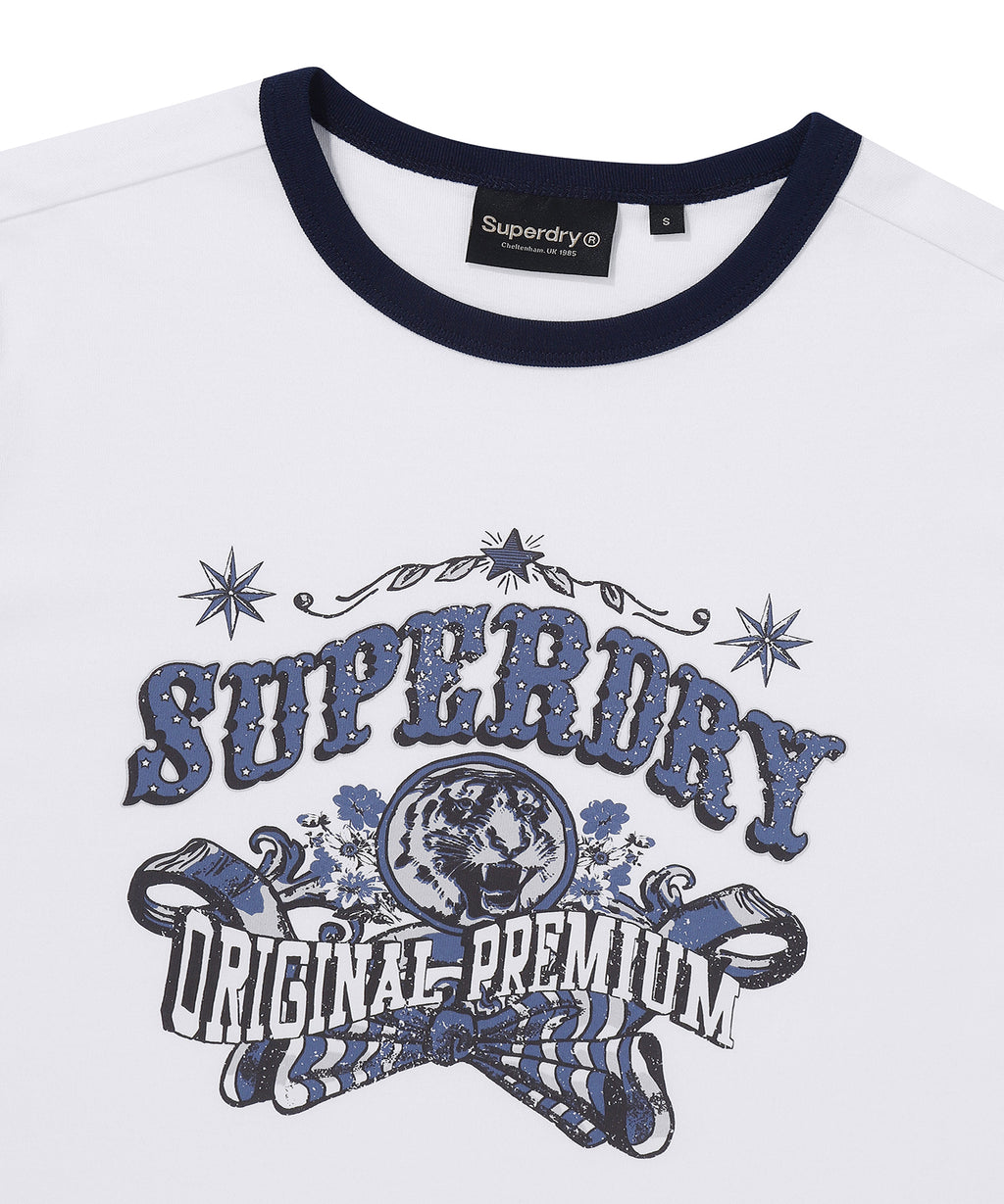 W Carnival Graphic Ringer T-Shirt