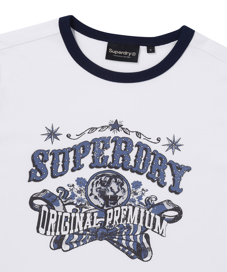 W Carnival Graphic Ringer T-Shirt