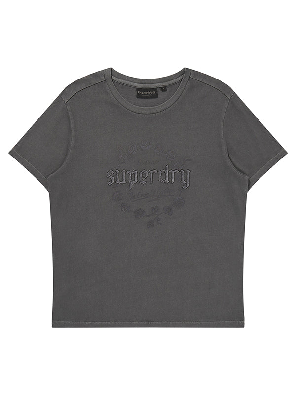 W Rose Graphic Dyed T-Shirt