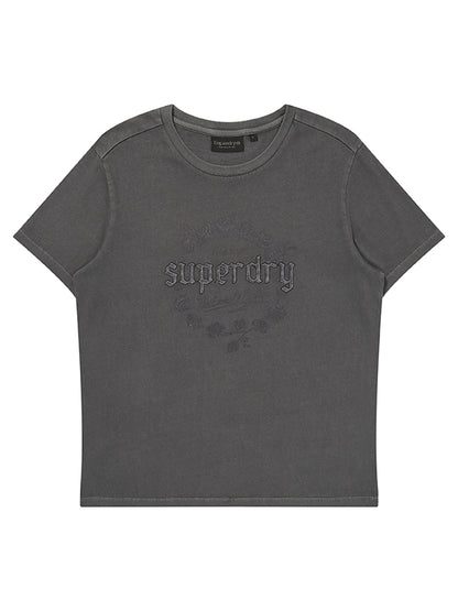 W Rose Graphic Dyed T-Shirt
