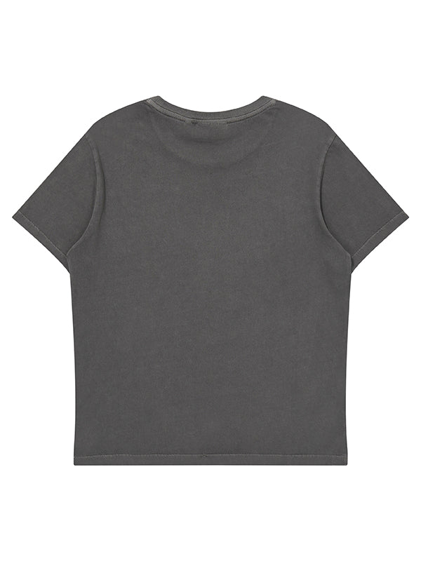 W Rose Graphic Dyed T-Shirt