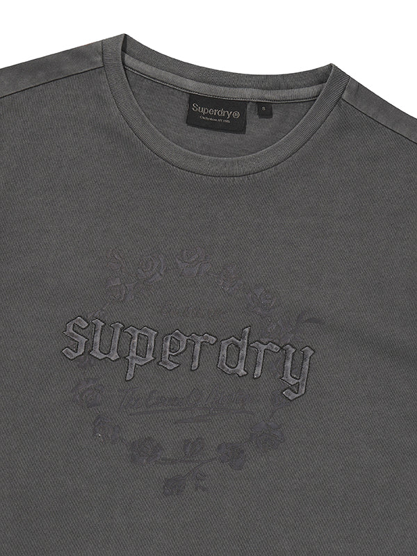 W Rose Graphic Dyed T-Shirt