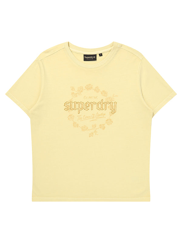 W Rose Graphic Dyed T-Shirt