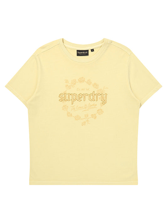 W Rose Graphic Dyed T-Shirt