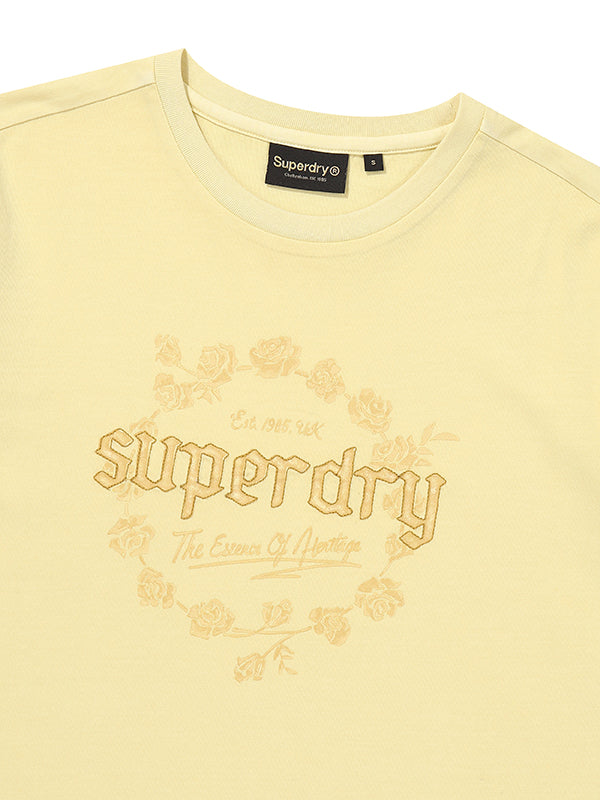 W Rose Graphic Dyed T-Shirt