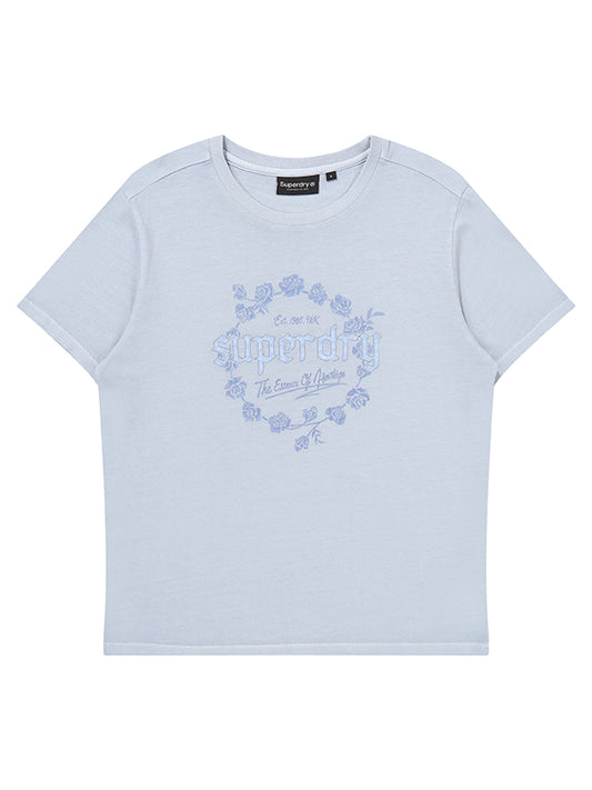 W Rose Graphic Dyed T-Shirt