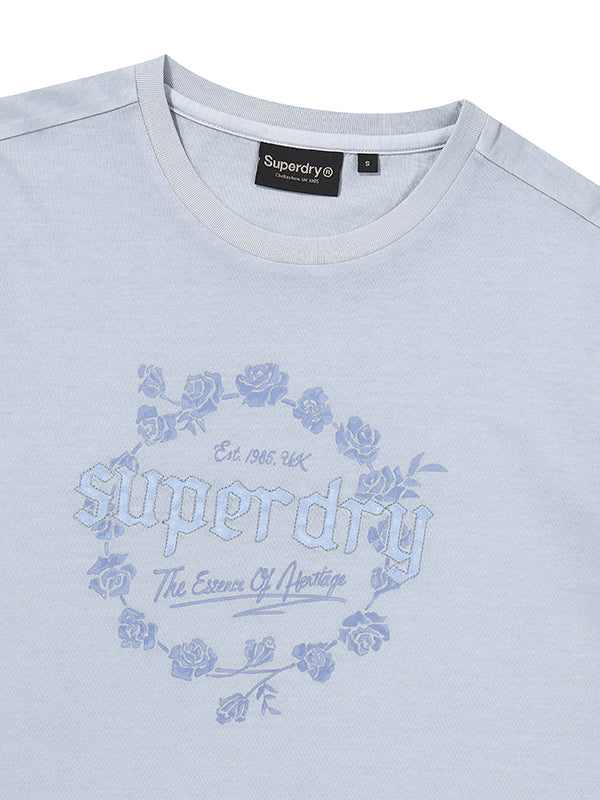 W Rose Graphic Dyed T-Shirt