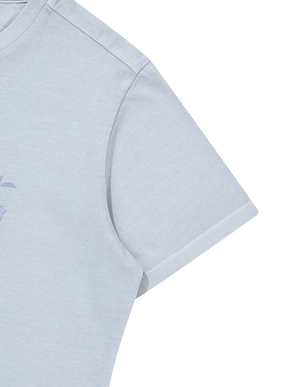 W Rose Graphic Dyed T-Shirt