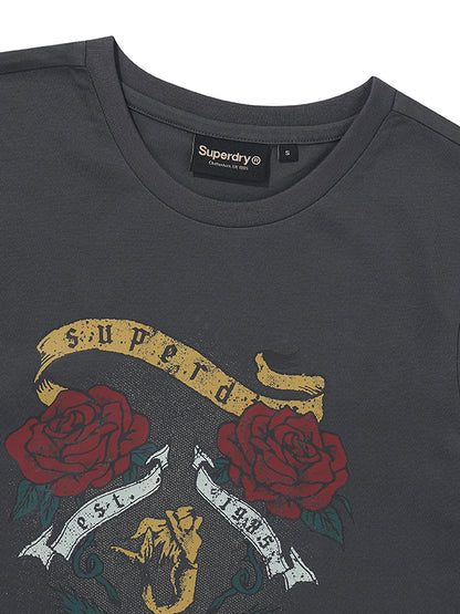 W Twin Rose Graphic T-Shirt
