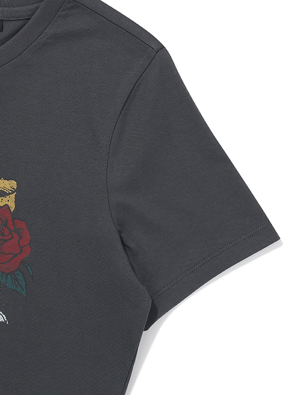 W Twin Rose Graphic T-Shirt