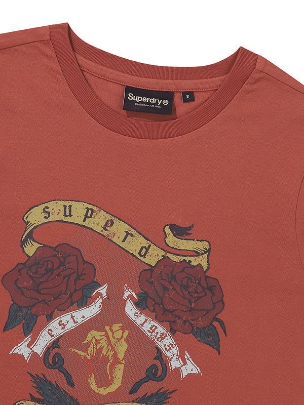 W Twin Rose Graphic T-Shirt