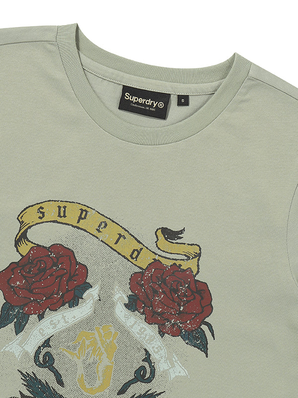 W Twin Rose Graphic T-Shirt