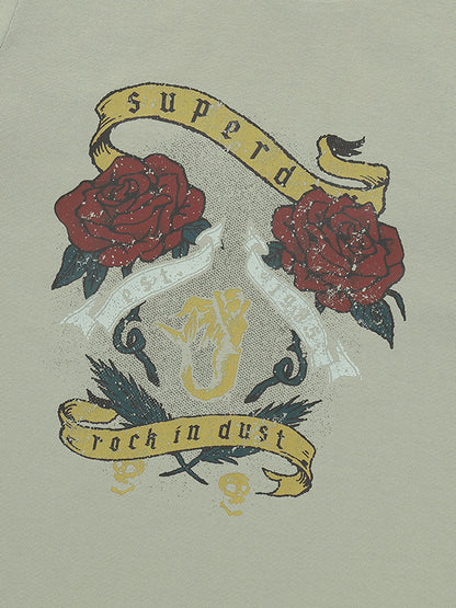 W Twin Rose Graphic T-Shirt