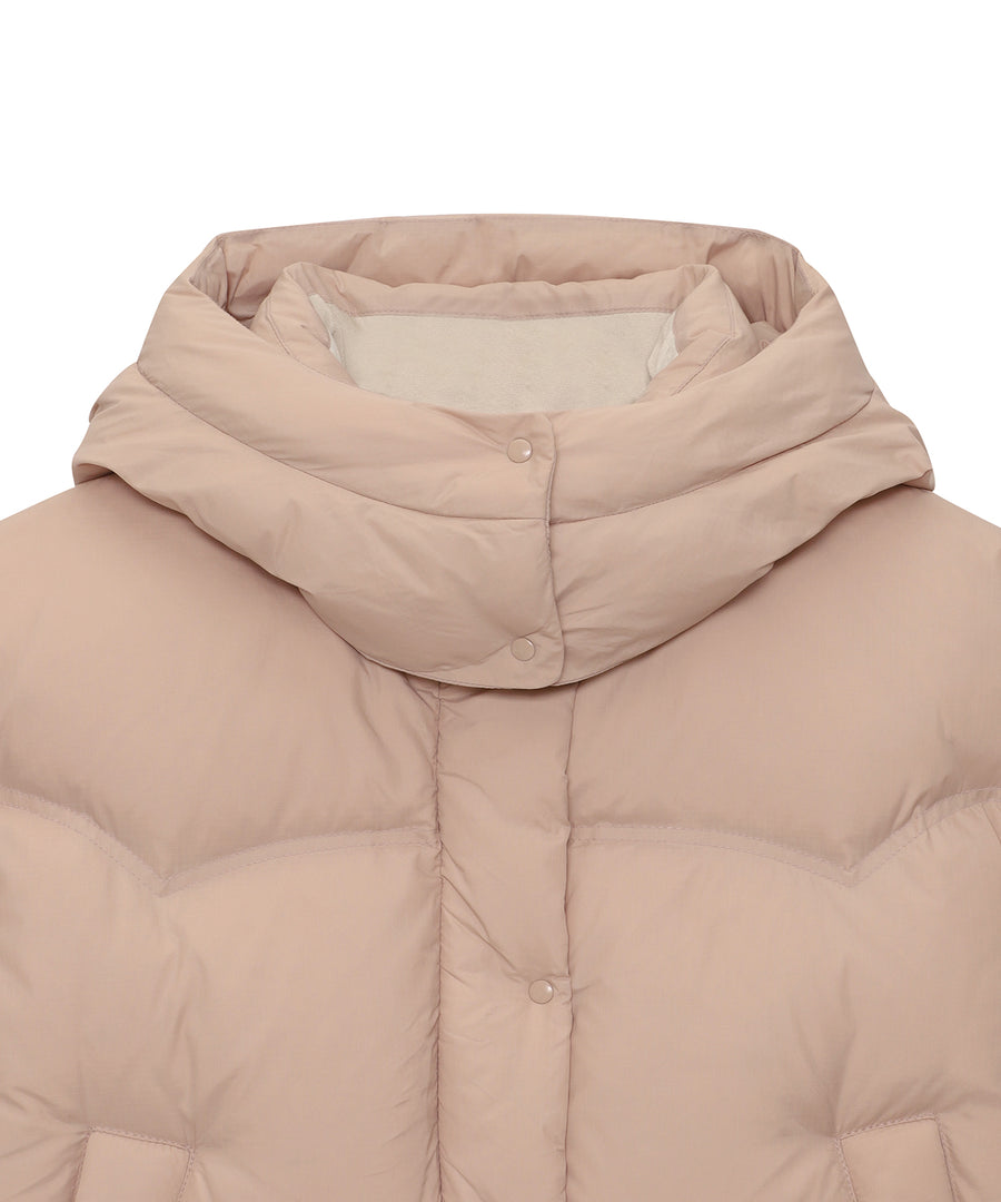 W Hood Down Puffer