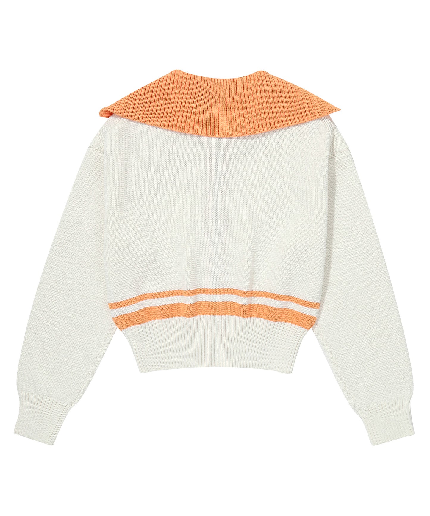 W Sailor Sweater Cardigan - Cream