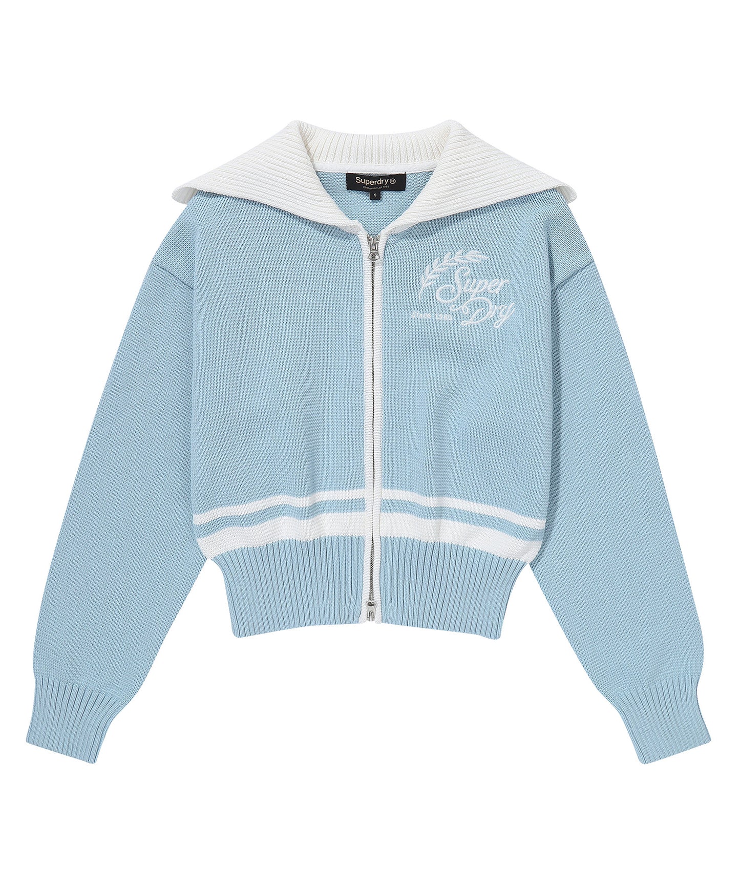 W Sailor Sweater Cardigan - L/Blue