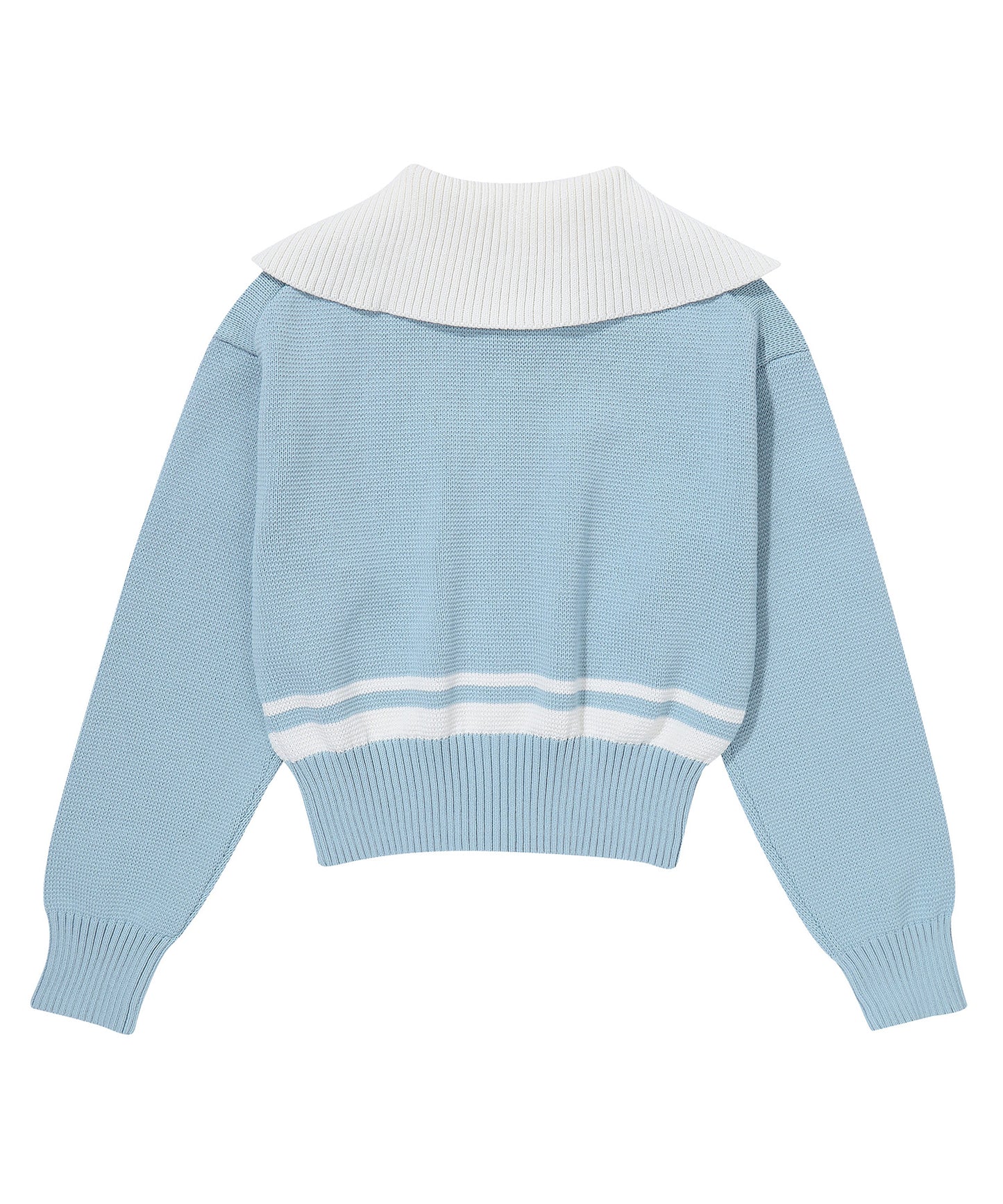 W Sailor Sweater Cardigan - L/Blue