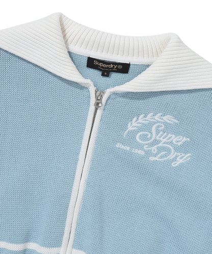 W Sailor Sweater Cardigan - L/Blue