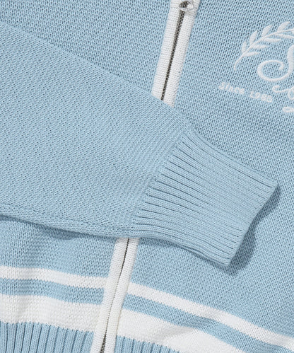 W Sailor Sweater Cardigan - L/Blue