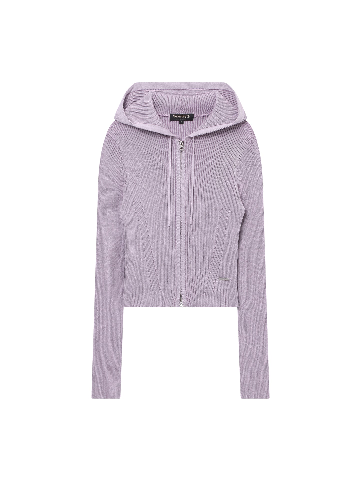 W Vintage Rib Knit Zip Up