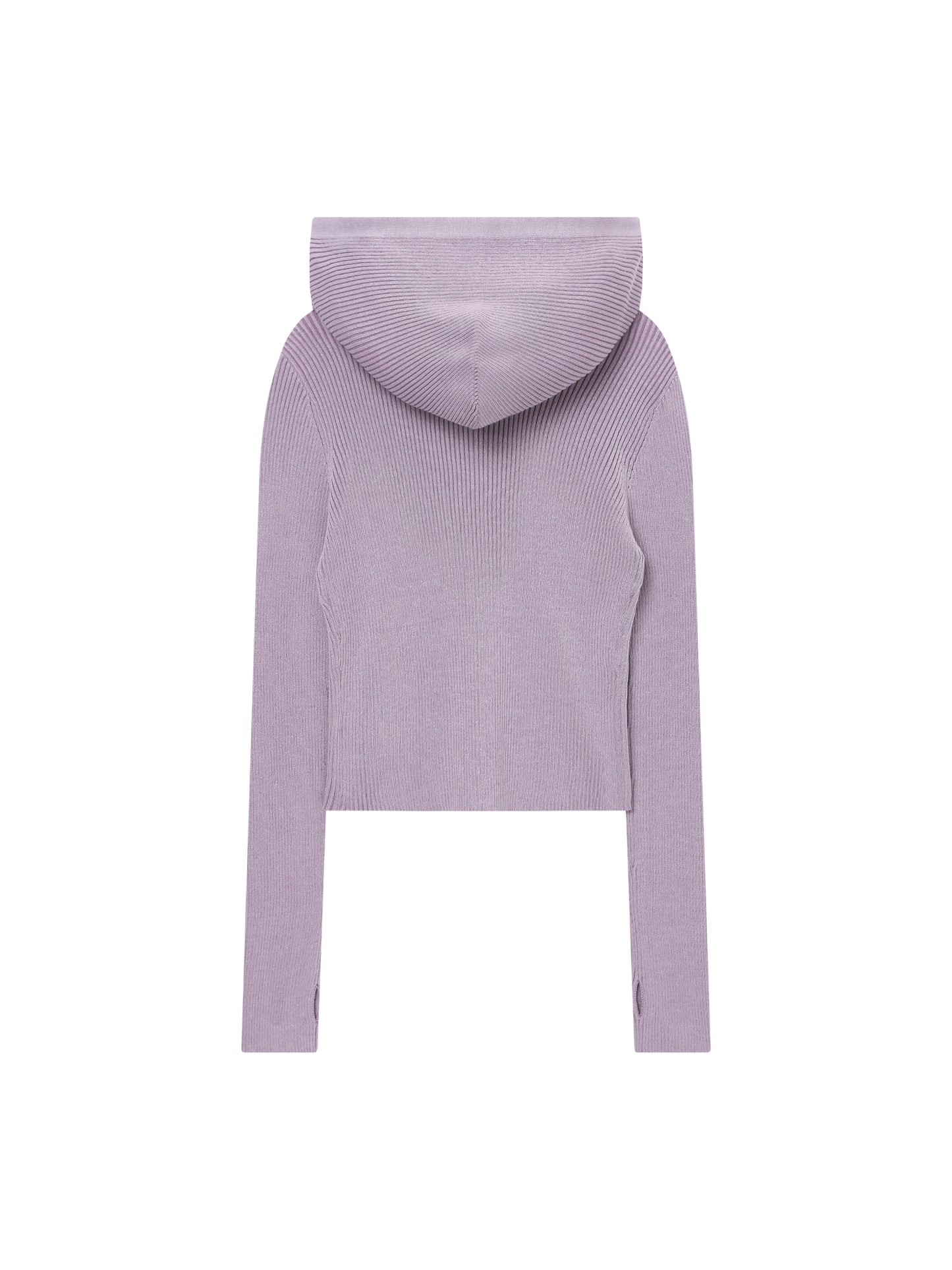 W Vintage Rib Knit Zip Up