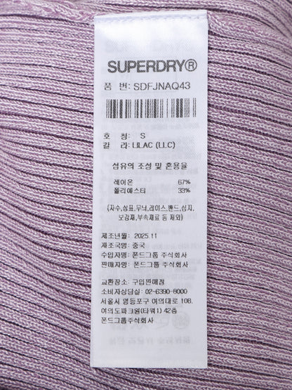W Vintage Rib Knit Zip Up