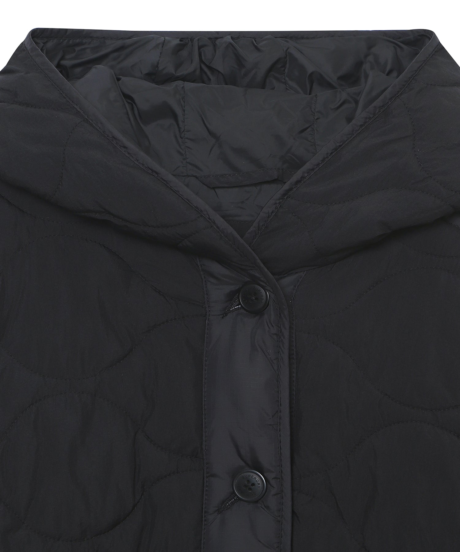 W Hood Quilted Jacket