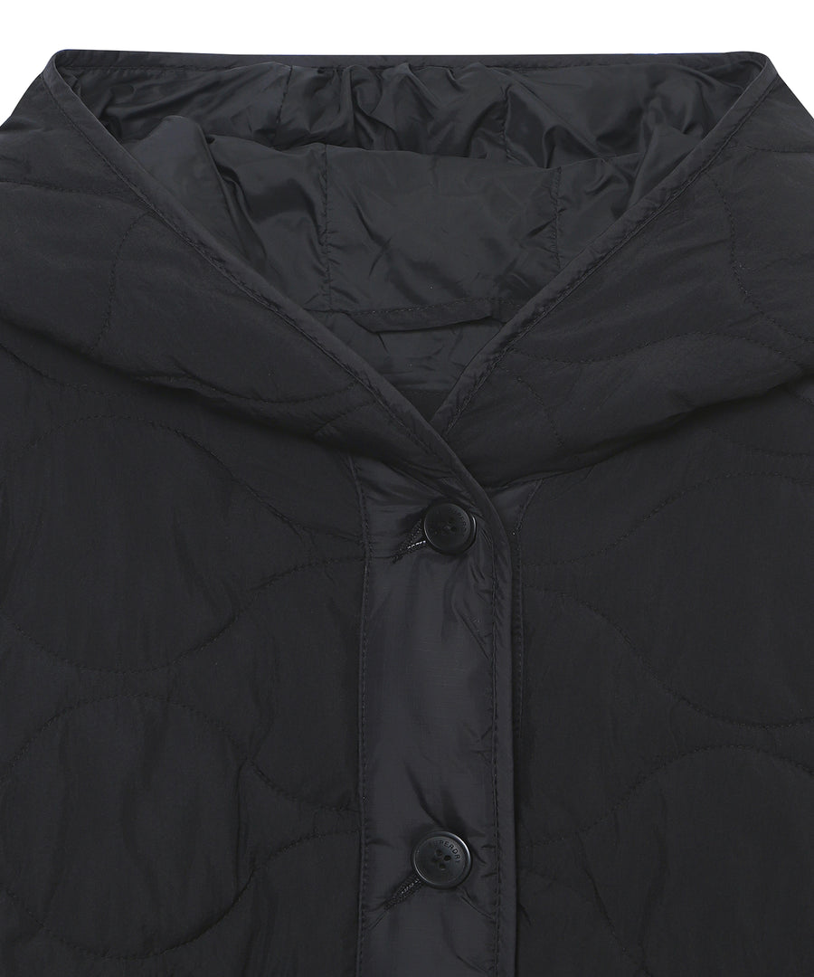 W Hood Quilted Jacket