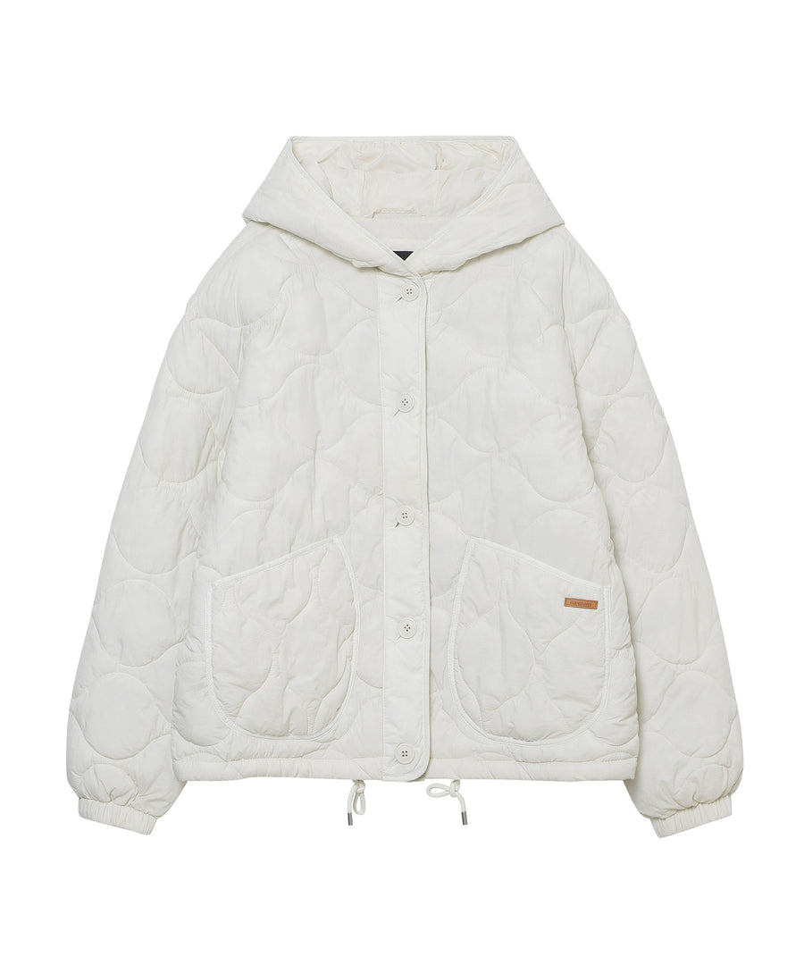 W Hood Quilted Jacket