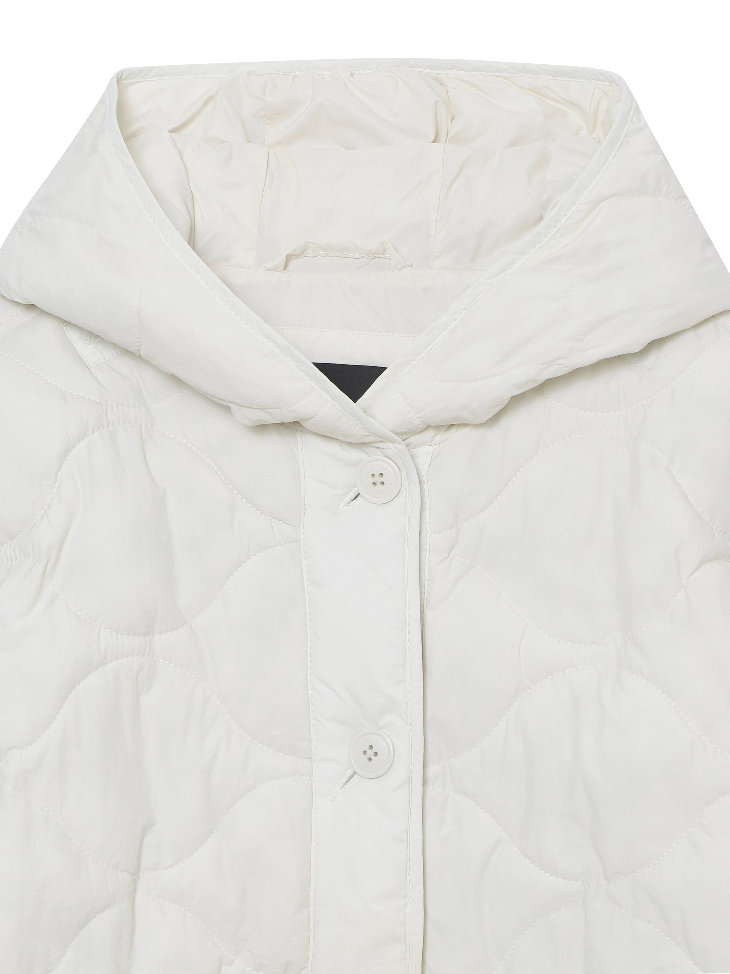 W Hood Quilted Jacket