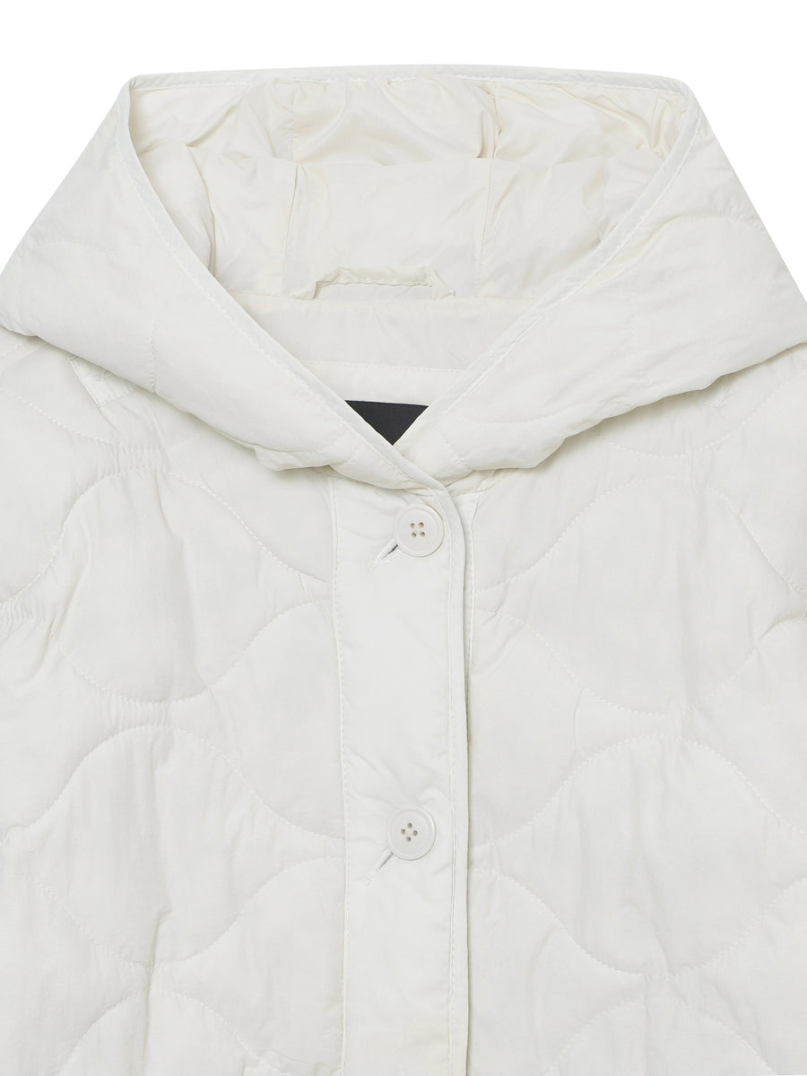 W Hood Quilted Jacket