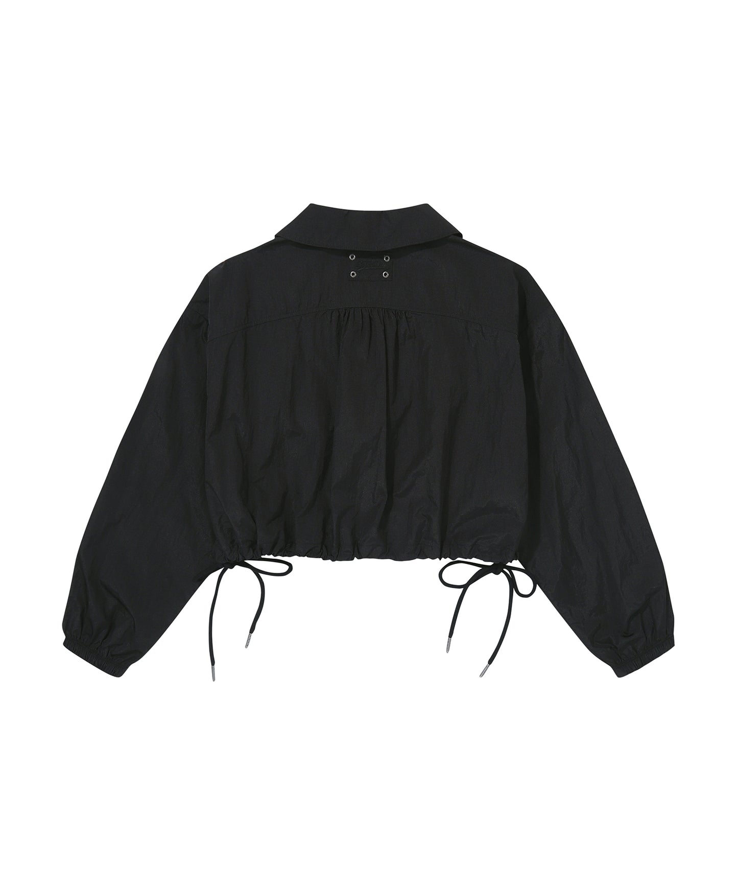 W Glossy Nylon Crop Jacket