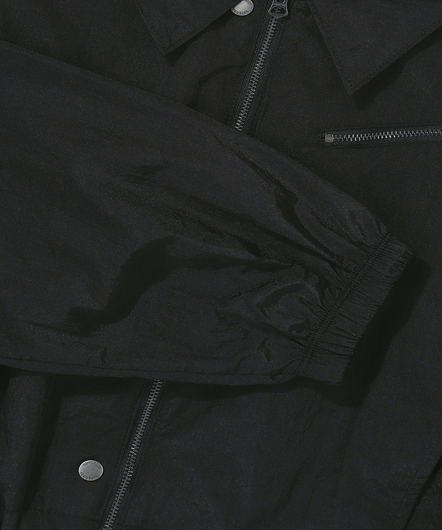 W Glossy Nylon Crop Jacket