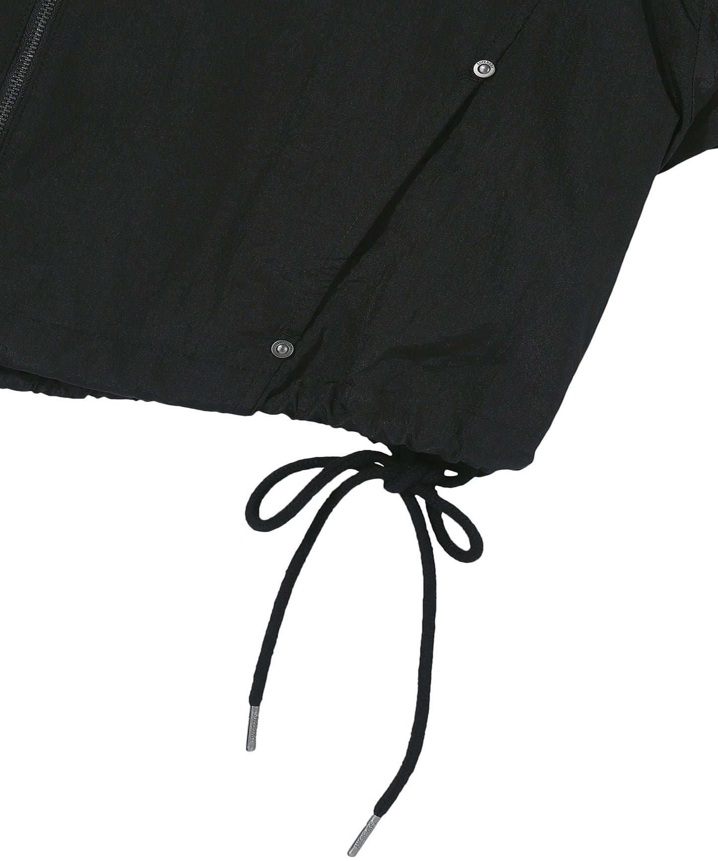 W Glossy Nylon Crop Jacket