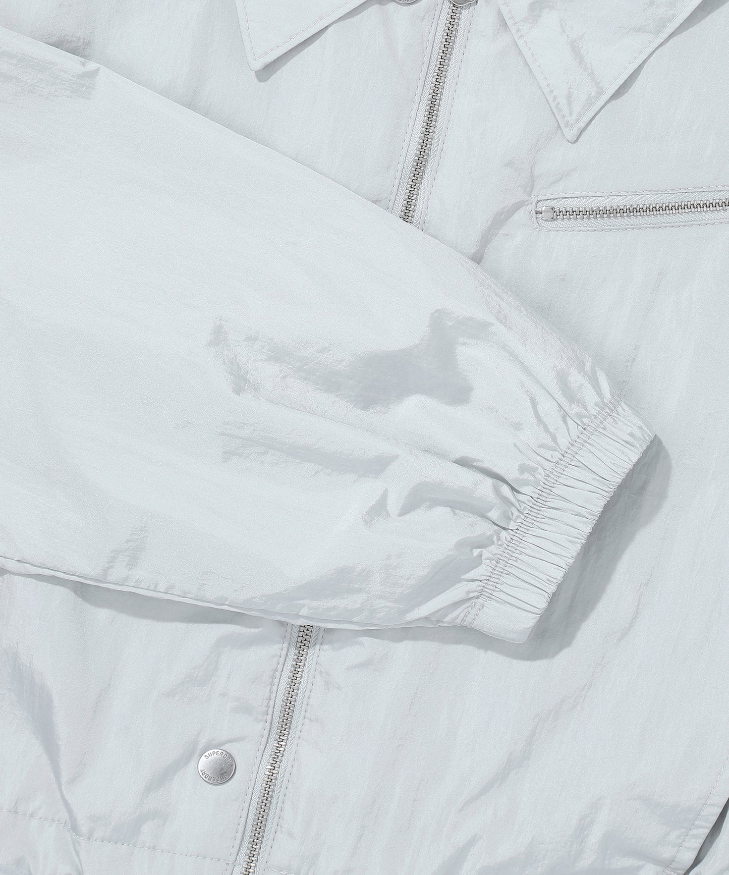 W Glossy Nylon Crop Jacket