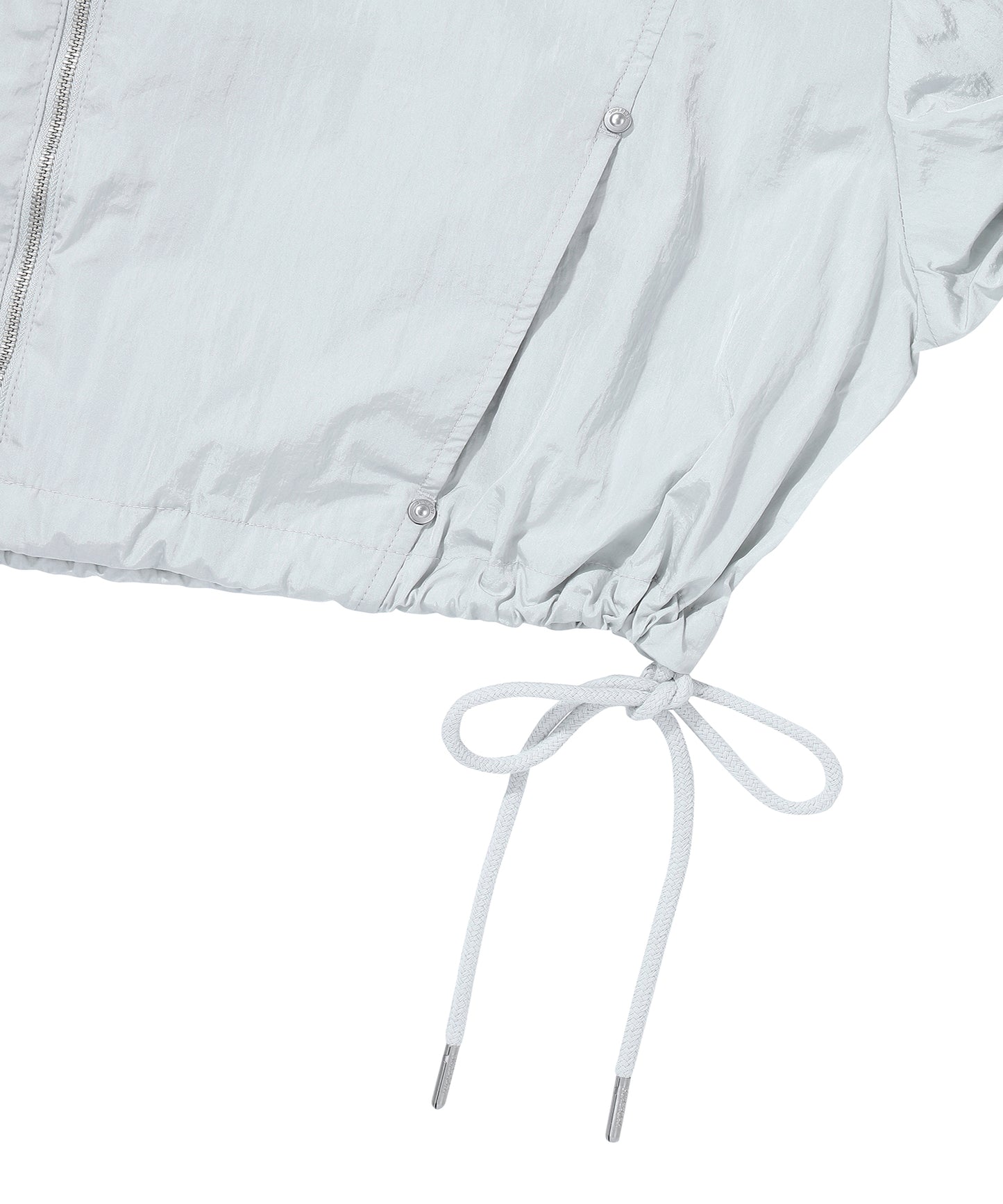 W Glossy Nylon Crop Jacket