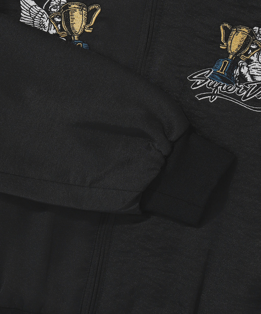 W Skating Club Crop Sukajan Jacket - Black