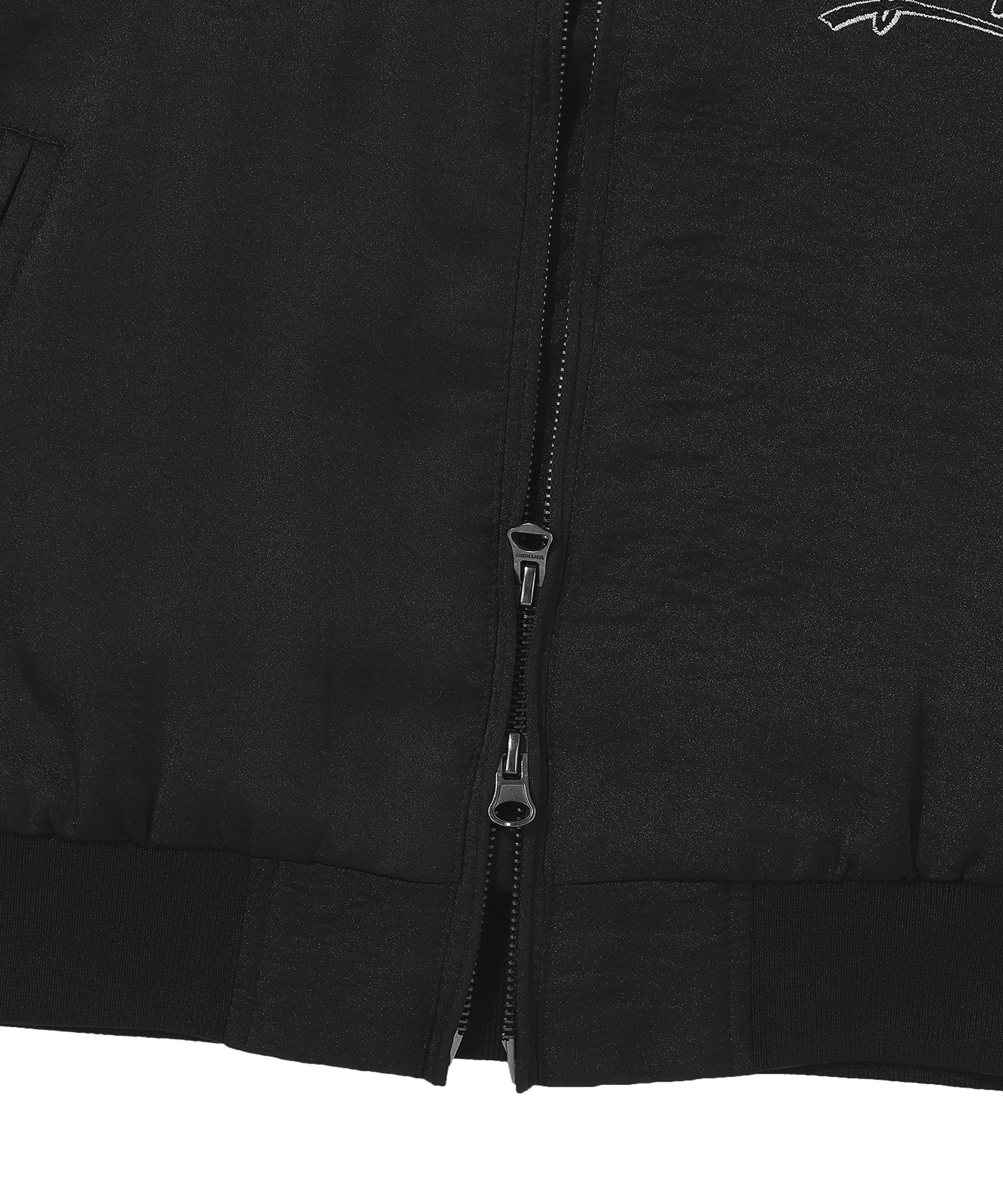 W Skating Club Crop Sukajan Jacket - Black