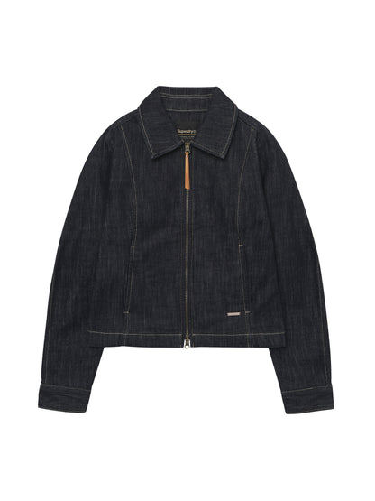Denim Zip Up Jacket