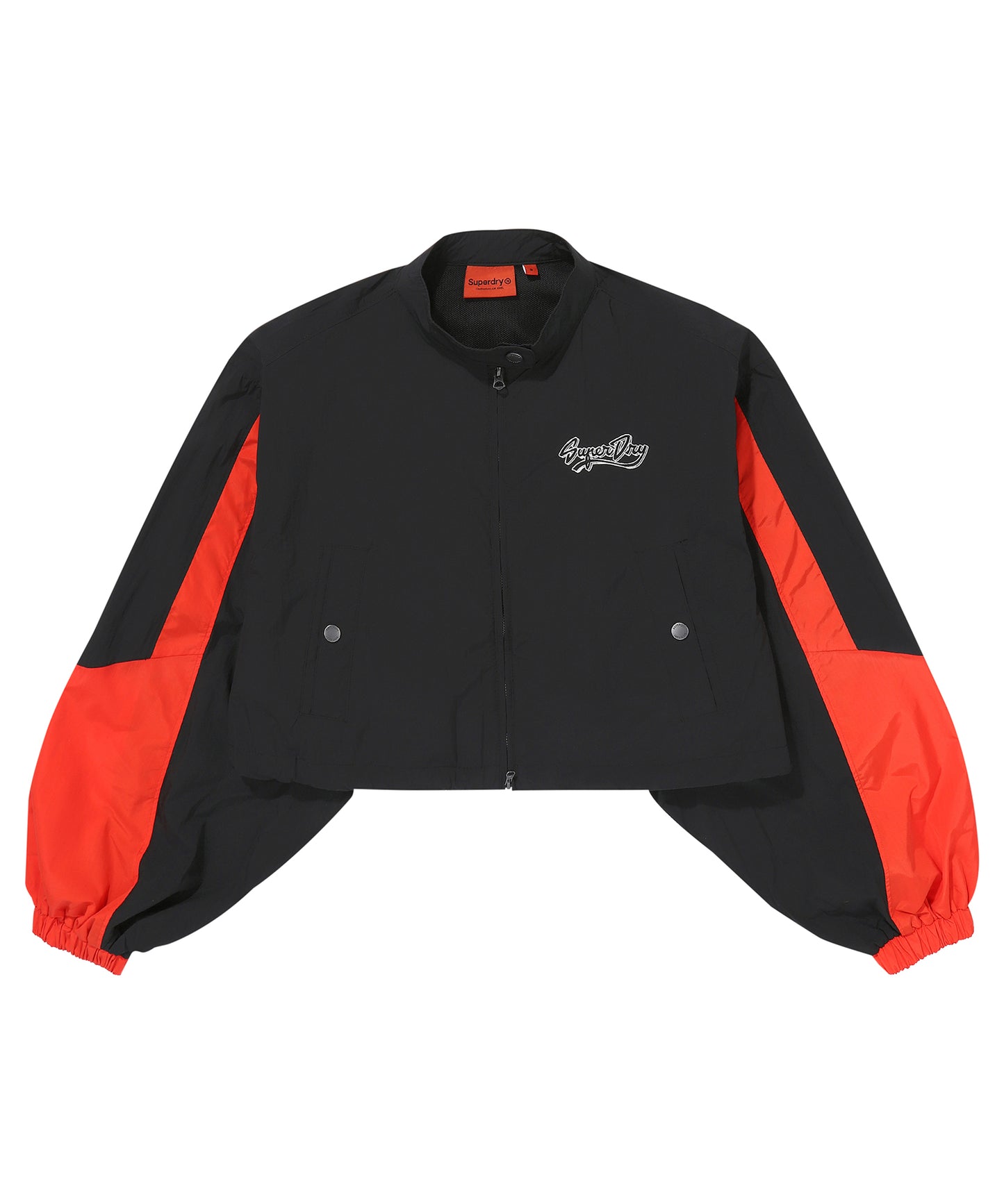 W Nylon Crop Flight Jacket 2