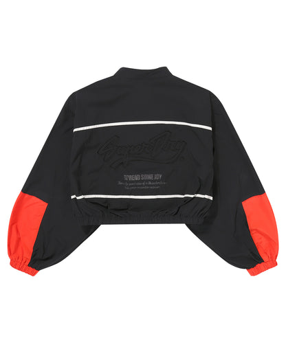 W Nylon Crop Flight Jacket 2