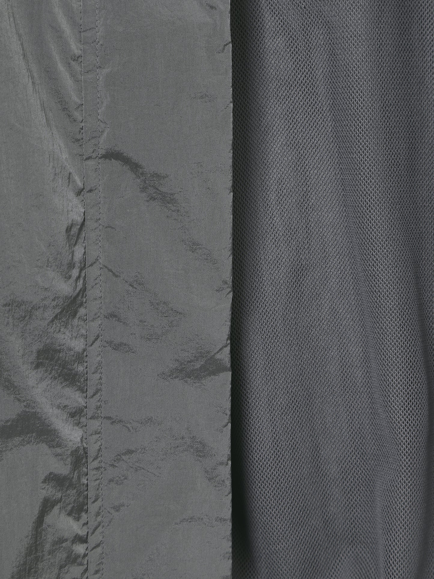 Glossy Nylon Zip-Up Jacket