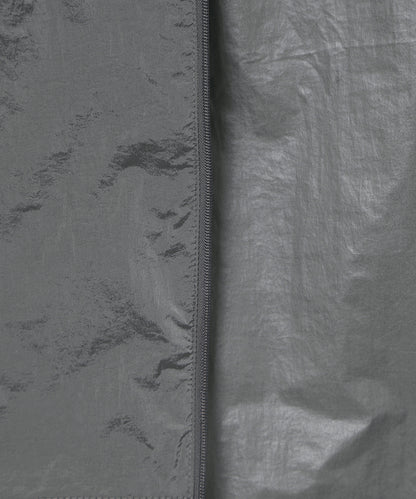 W Glossy Shirring Wind Jacket