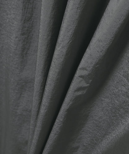 W Glossy Shirring Wind Jacket