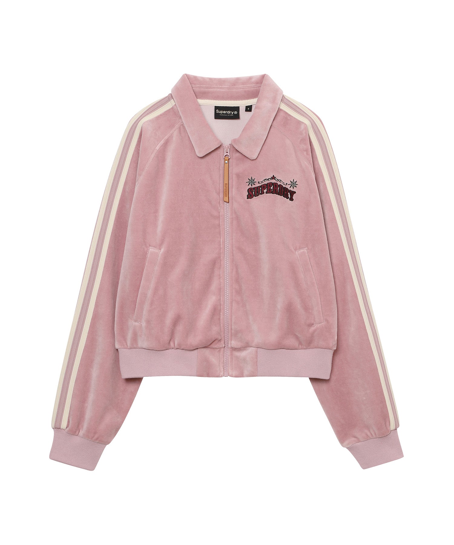 ジャケット・アウター trend vision Velour Track Jacket Pink Velour Track Jacket Pink – Trendt Vision