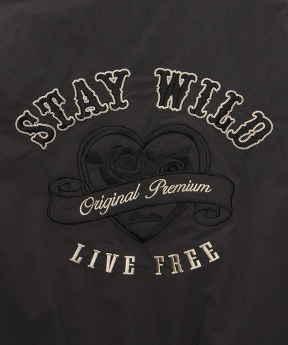 W Nylon Bomber Jacket