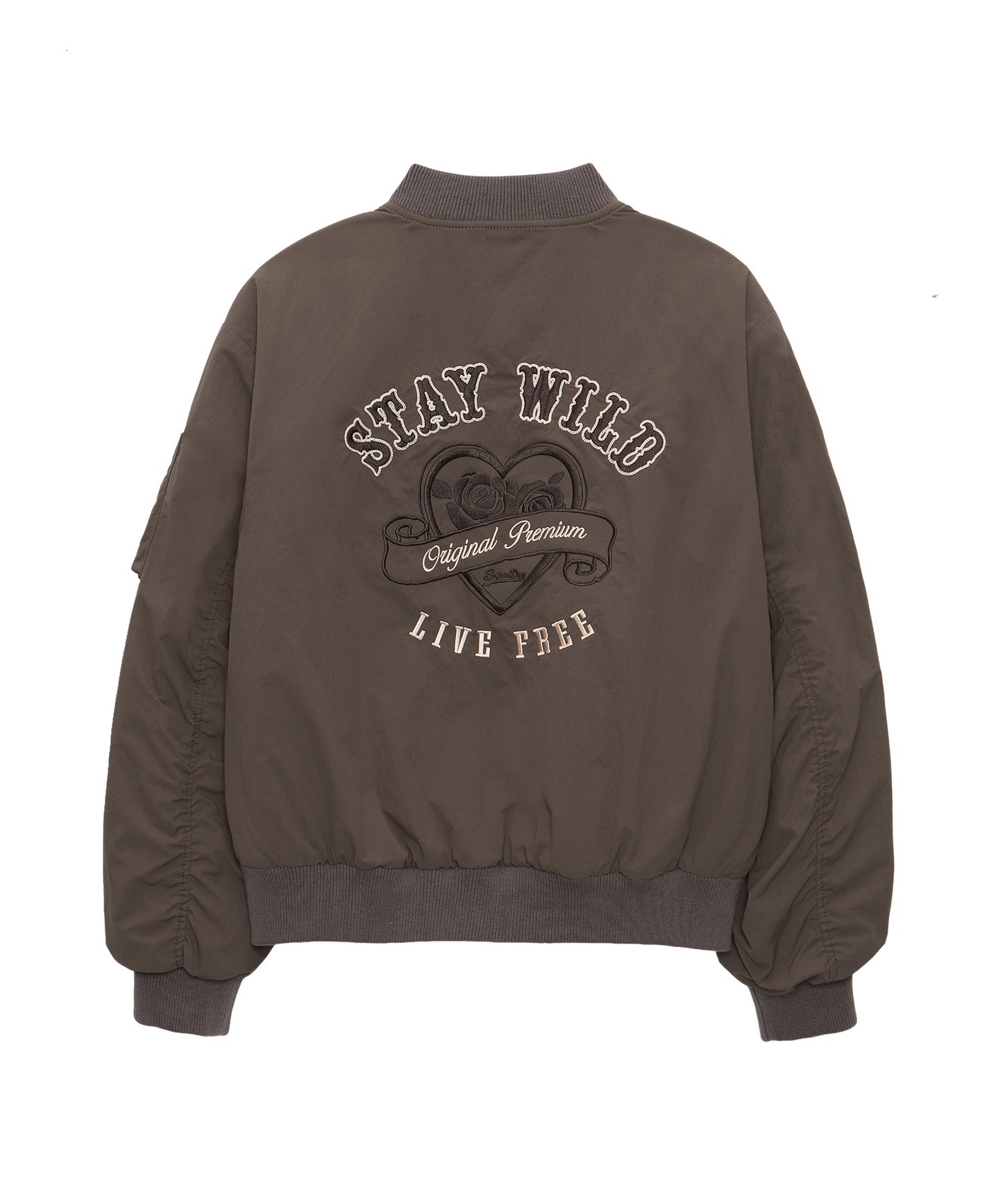 W Nylon Bomber Jacket