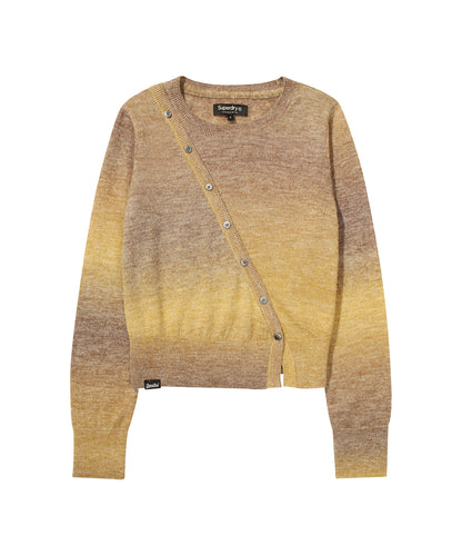 W Cross Button Knit Cardigan